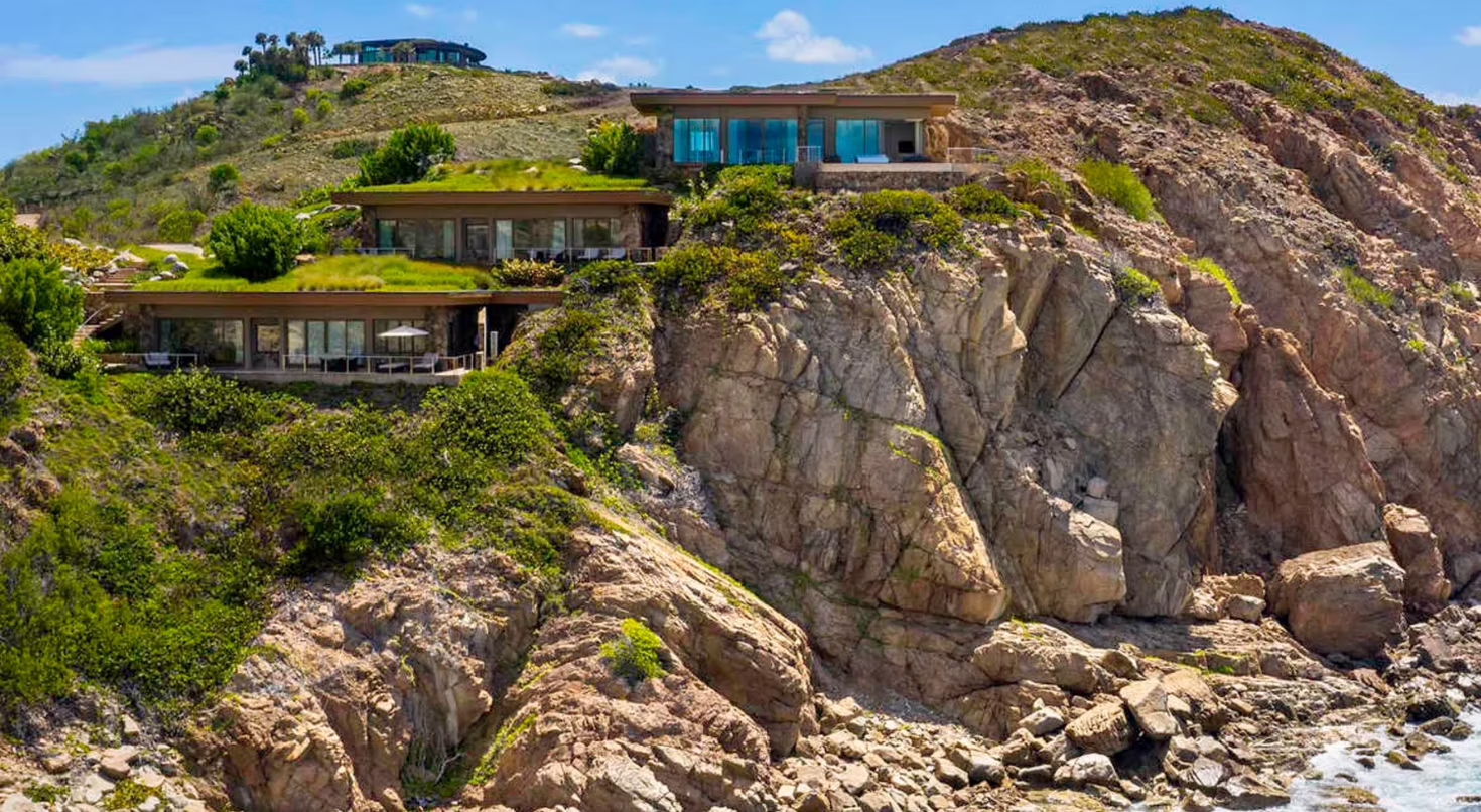 Oil Nut Bay luxury villa on cliffside with panoramic ocean views, British Virgin Islands